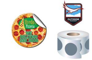 Custom Decal Sticker: Roll Round Outdoor Decal Sticker - As low as $0.11 in bulk per roll. Order from Brand Spirit