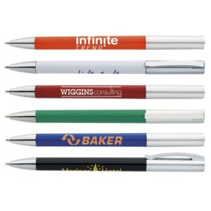 Cheap promotional products: Snazzy Twist Pen (black ink) - As low as $0.47 each in bulk order from Brand Spirit