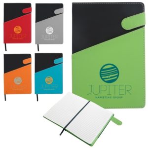 Promotional Products: Colorblock Magnetic Journal (80 sheets) - As low as $3.69 each in bulk order from Brand Spirit