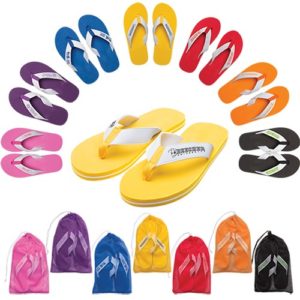 Promotional Idea for Salon and Spa: Deluxe Flip Flop. As low as $6.11 each in bulk order from Brand Spirit Inc.