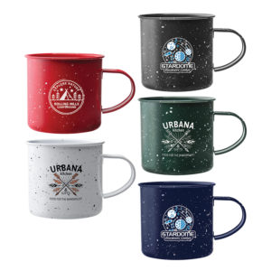 Trendy Promotional and Merchandising Gifts: 16oz Campfire Mug. As low as $5.68 each in bulk order from Brand Spirit Inc.