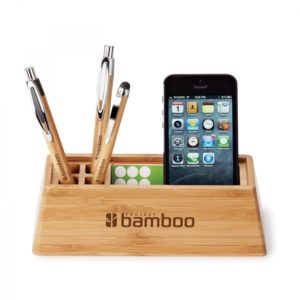 Eco-friendly Promotional Product: Bamboo Desktop Organizer. As low as $15.45 each in bulk order from Brand Spirit Inc.