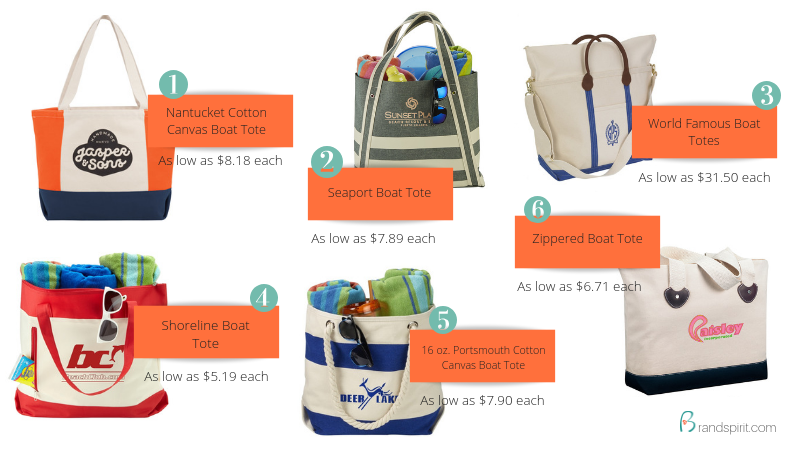 Promotional Trend Alert! Branded Cotton Boat Totes in Fashionable Designs