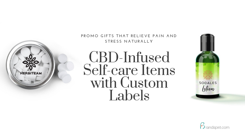 Unique Promotional Gifts: CBD-Infused Self-care Items with Custom Labels. Add your logo and order in bulk from Brand Spirit Inc