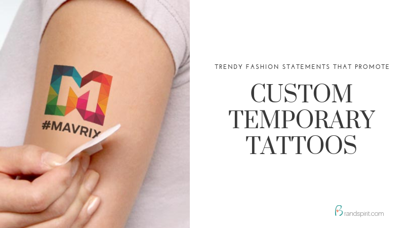 Unique Promotional Product: Custom Temporary Tattoo. Order in bulk from Brand Spirit Inc.