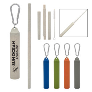 Sustainable an eco-friendly promotional products: Buildable Wheat Straw Kit In Travel Case. As low as $1.50 each in bulk order from Brand Spirit Inc.