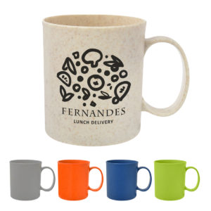 Eco-friendly Promotional Mugs: 12 Oz. Wheat Mug. As low as $1.75 each in bulk order from Brand Spirit Inc.