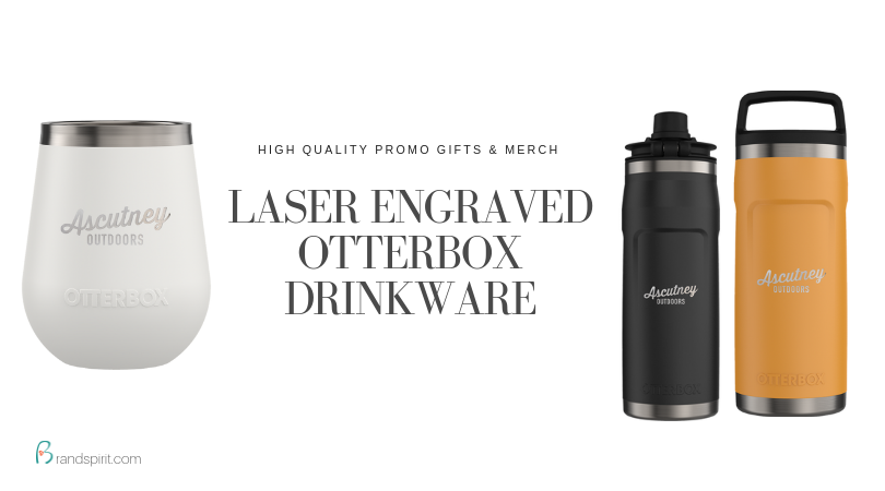 High Quality Promotional Drinkware: OtterBox Tumblers and Bottles with laser engraving of logo from Brand Spirit Inc.