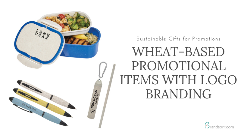 Sustainable Promotional Products: Wheat Based Promotional Items with Logo Branding. Order in bulk from Brand Spirit Inc