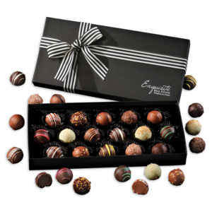 Custom Holiday Food Gifts: Indulgent Truffle Chocolate Assortment. Order in bulk from Brand Spirit Inc.