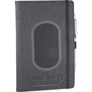 Premium Business Gifts: Walton Wireless Charging Refillable JournalBook. As low as  $14.98 each in bulk order from Brand Spirit Inc.