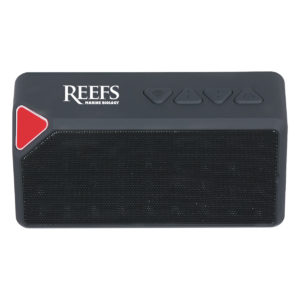 Promotional Gifts for Teleconferencing and Podcasting: Brick Bluetooth Speaker with Built-in mic. Add your logo here and order in bulk.