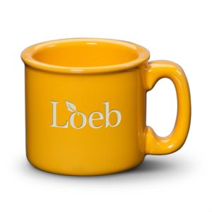 Deep etched Diner Mug. Great for corporate gifting or merch. Order in bulk from brandspirit.com.