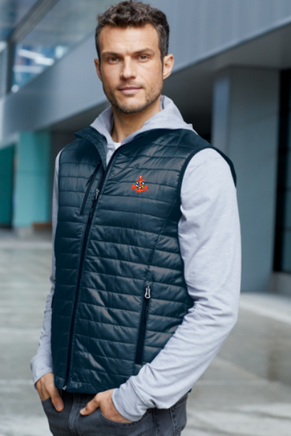 Embroidered Employee Uniform - J851 Port Authority Packable Puffy Vest for Men. Add your logo on the left chest.