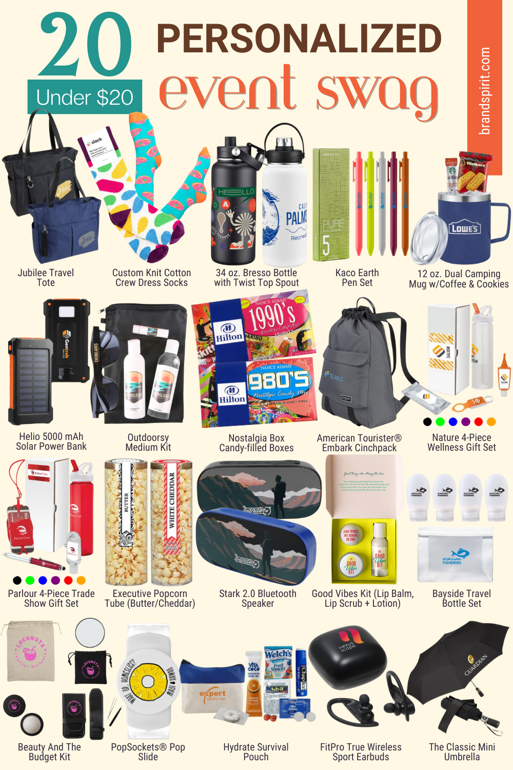 20 Under $20: Terrific Event Swag Ideas for 2024 | Brand Spirit Blog